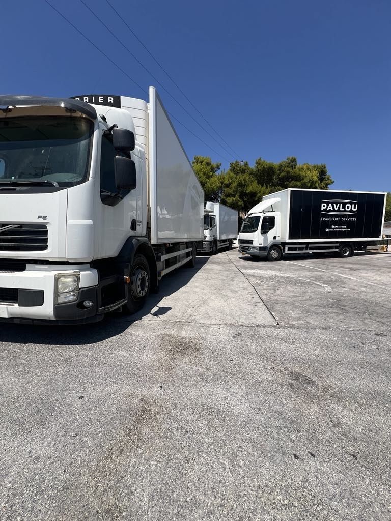 Ο στόλος φορτηγών της PAVLOU Transport Services